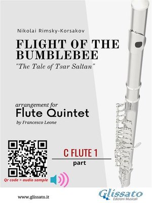 cover image of C Flute 1 part--Flight of the Bumblebee for Flute Quintet